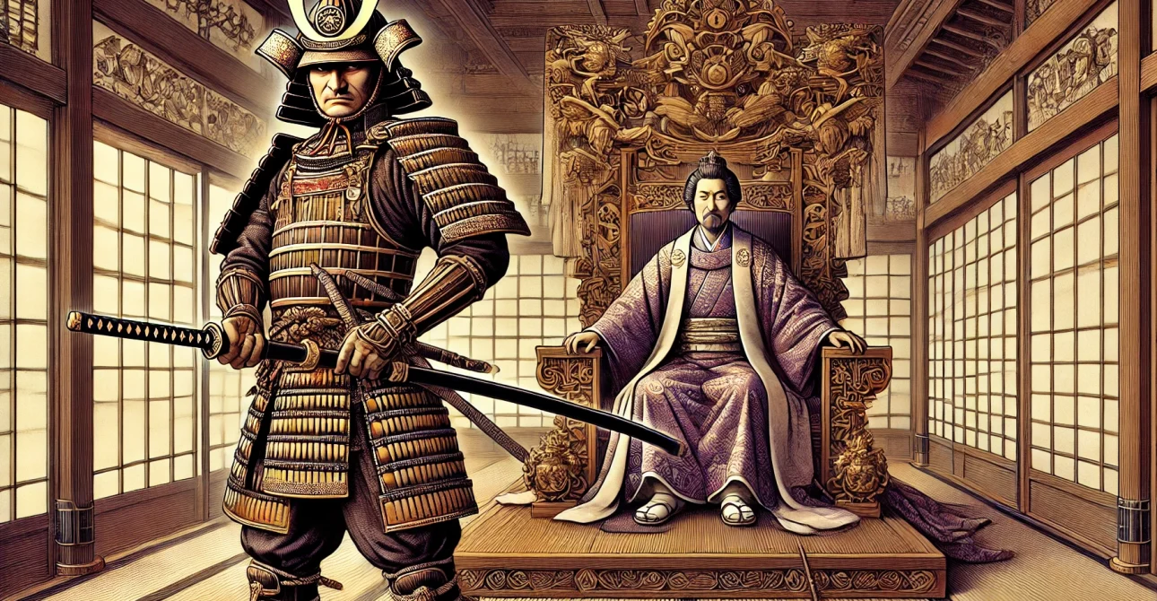 The relation between shogun and Emperor in Japan